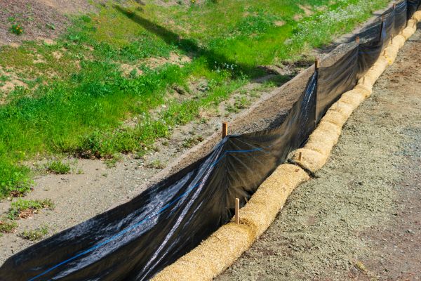 Straw Wattle Installation in Arroyo Grande
